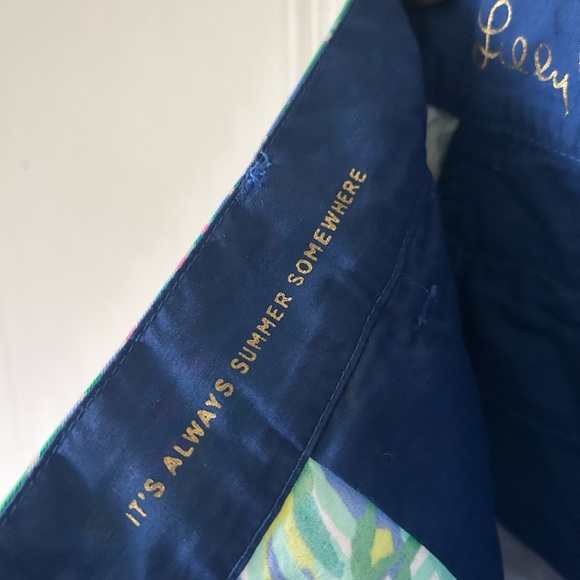 Lilly Pulitzer Jayne Multicolor Floral Shorts - Pink, Green & Blue Sz 0 - Picture 7 of 7